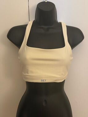 SET Active Luxform Racer Back Sports Bra | Blanc | Size S